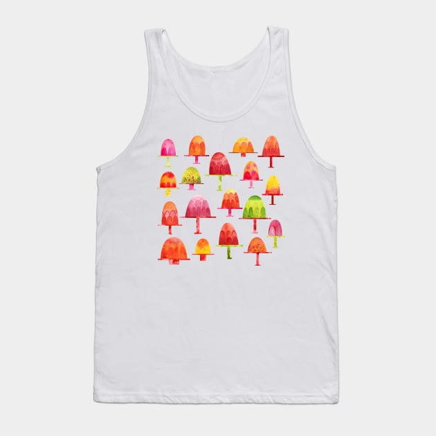 Jellies on Plates Watercolor Food Art Tank Top by NicSquirrell